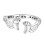 Heartwarming Angel Rings Adjustable Band Thoughtful Present For 1