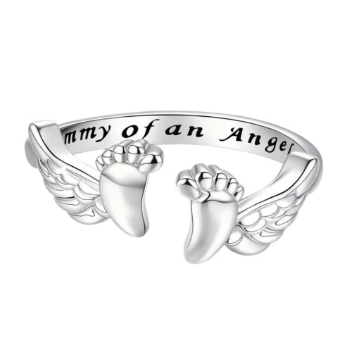 Heartwarming Angel Rings Adjustable Band Thoughtful Present For
