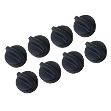 Set of 8 Silicone Magnetic Clips For Air Fryers Baking-Black