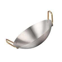 Multipurpose Stainless Steel Cooking Wok Saute Pan For-30cm