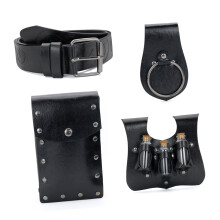 Soft PU Leather Punk Belt Bag Ideal For Renaissances-Black