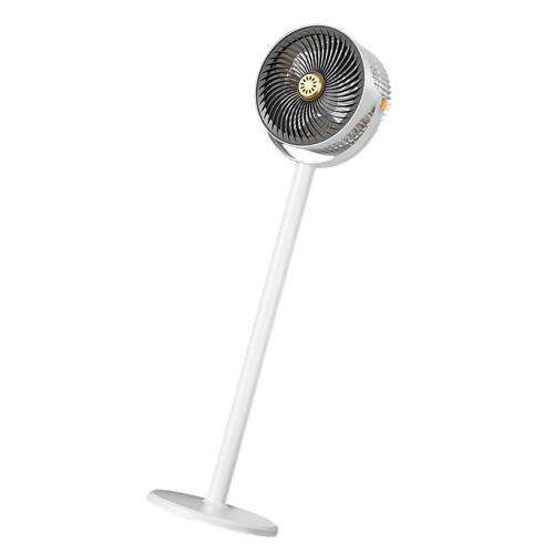 Height Adjustable Tower Fan with Quiet Operations 4000mAh-Grey