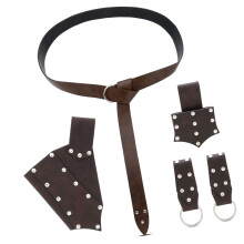 Accessoires de Costume de chevalier médiéval pour adultes,-Brun