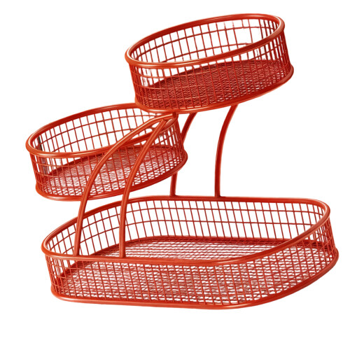 Contemporary Metal Wire Fruit Container Storage Rack Ideal-D