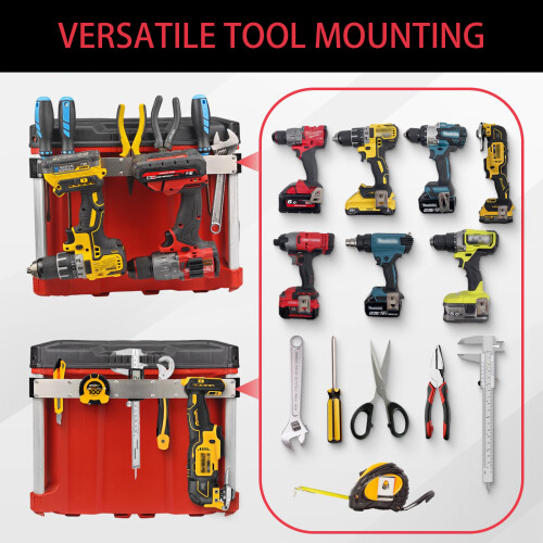 Drill Rack Prevents Accidental Fall Quick Releases-Silver 1