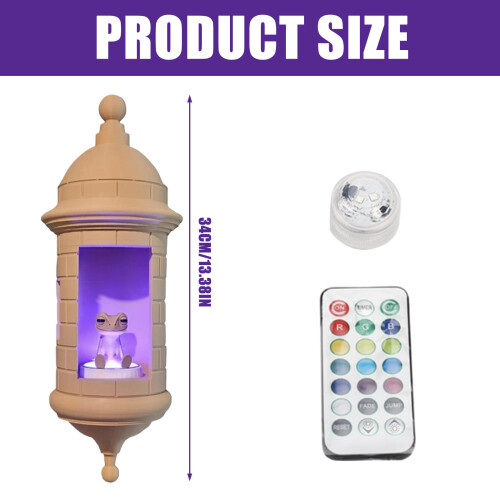 Wall Mounted Frogs Lamp Remote Operations Color-28x10x8cm SetA 1