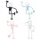 Decorative Bulb Man Night Light Creative Shape Plastic-black 3