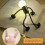 Decorative Bulb Man Night Light Creative Shape Plastic-black 6