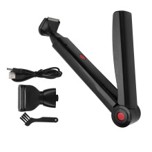 2 In 1 Electric Groomer With Extendable Handle For Back-Black