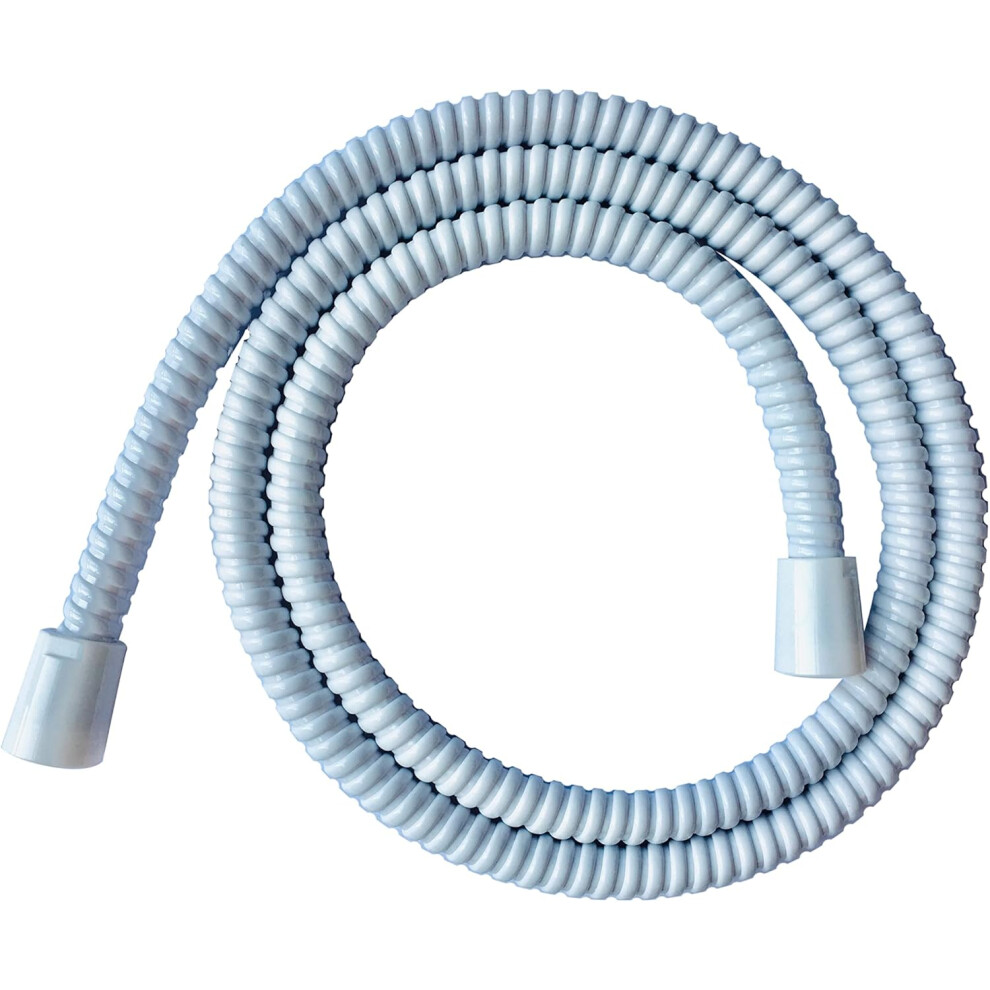 White Shower Hose - Pvc - 1.5M - 10Mm Bore 5055724602943