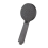 Black Shower Head - Shower Handset - 3 Spray Pattern Mode 1