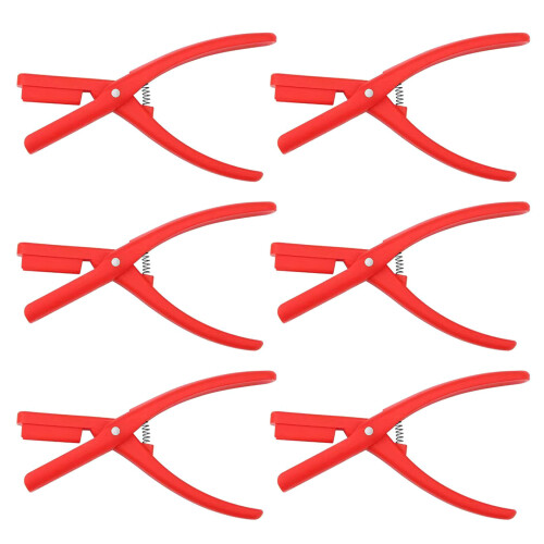 6PCS Crawfish Peeler Tool Portable Crawfish Peeling Device-Red