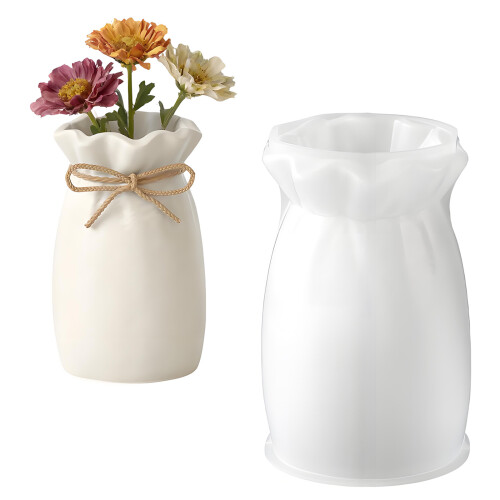 Gift Bag Shape Silicone Vase Molds Heat Resistant-L