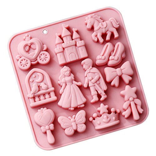 Easy Releases Princess Silicone Mould For Creative Baking-Pink
