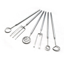 6-teiliges professionelles Dessertgabel-Set aus Edelstahl für
