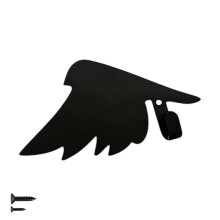 Stylish Black Bird Themed Adhesive Hook For Hanging Clothes-C