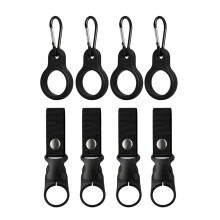 8Pcs Practical Silicone Water Bottle Clip With Nylon Strap For