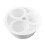 Multipurpose Hydroponic Planter 3 Compartment Plastic-White 1