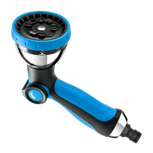 Irrigation Garden Watering Thumb Control Water Hose-blue black