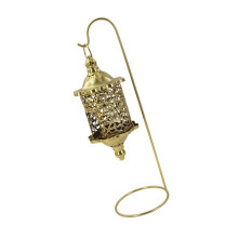 Hängender Kerzenhalter aus Metall mit elegantem-Gold