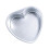 Nonstick Heart Shaped Baking Pan For Cakes Mousse-Silver 8 inch 1
