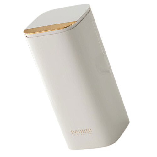 Modern ABS Cosmetic Storage Case Features Push Button-White