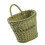 Hand Woven Garlic Onion Storage Basket Wall Mounted-Green 1