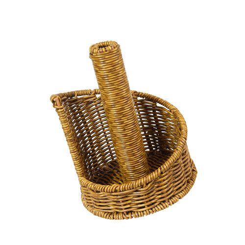 Practical Round Tissue Roll Stand With Iron Structure And Woven
