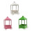 Mobiler Blumentopf mit Retro-Charme und Eisen-Metall-Design-Rosa 2