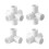 12Pcs Plumbing Joints Strong Water Pipe-Six passes 25MM 2