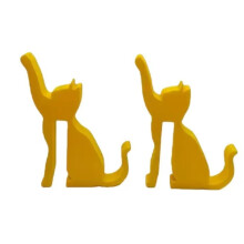 Charm-Hängehaken mit Katzen- und Hundemuster aus-Gelbes Kätzchen