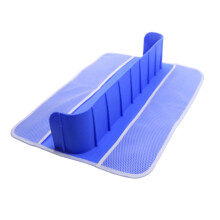 Spill Proof Bathtub Divider Silicone Splash Guard-Deep Blue