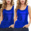 Women's Sleeveless Sparkles Shimmer-Silver on black back S 3