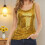 Women's Sleeveless Sparkles Shimmer-Silver on black back S 7