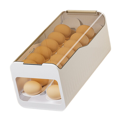 Practical Eggs Box for Refrigerator and Kitchen-Ivory