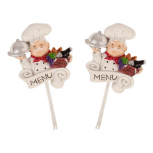 Cartoon Chefs Wall Hooks Strong Adhesive Resin Materials-4