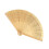 Decorative Hand Fan,Folding Fan Bamboos Hollow-Carbonized color 1