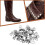 500Pcs 10mm Silver Pyramid Iron Studs 4 Prongs Metal Rivets For 2