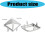 500Pcs 10mm Silver Pyramid Iron Studs 4 Prongs Metal Rivets For 3