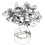 500Pcs 10mm Silver Pyramid Iron Studs 4 Prongs Metal Rivets For 5