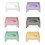 Square Pet Food Bowl with Stable Base Feeding and-White 2