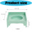 Square Pet Food Bowl with Stable Base Feeding and-White 4