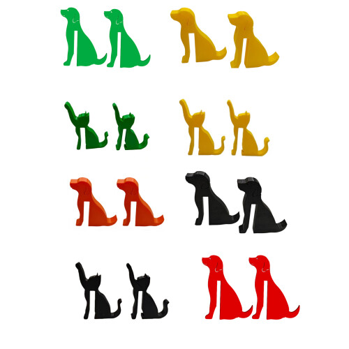 Sturdy Polylactic Acid Plastic Door Mount Hook-Red puppy 1