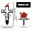 Elegant Metal Crosses With Rose Pattern For Graveyard And-A 5