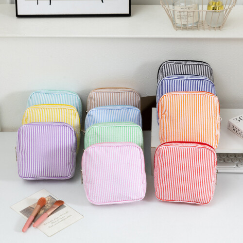 Polyester Bubble Pattern Small Travel Pouch for Lipsticks-Green 2