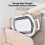 Space Saving Foldable Laundry Cart With U Shape Handle And 7