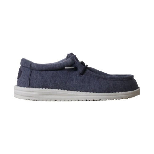 Mocassin à Lacets Hey Dude Wally Stretch Jersey - Marine 1