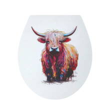 Hamish the Highland Cow Soft Close Toilet Seat