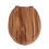 RTS Acacia Rustic Wood Pattern MDF Soft Close Toilet Seat 1