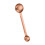 Rustproof Rustless Steel Two Way Measuring Spoon for-Rose Gold 1